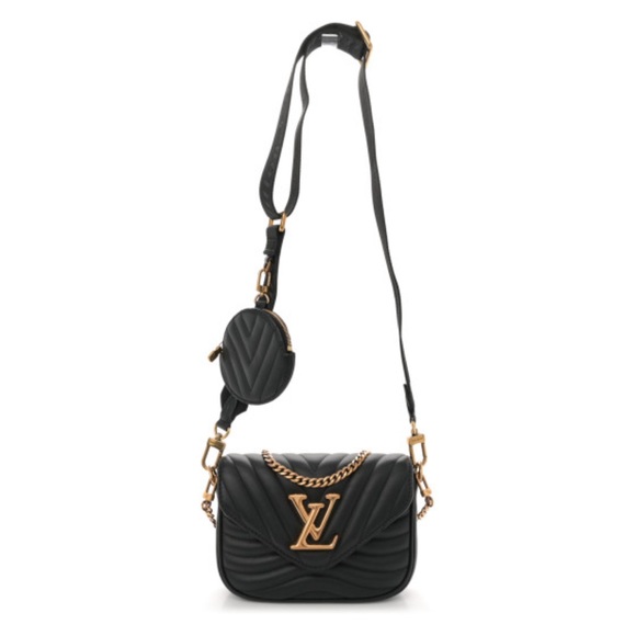 Louis Vuitton Calfskin New Wave Multi Pochette Black - Picture 1 of 10